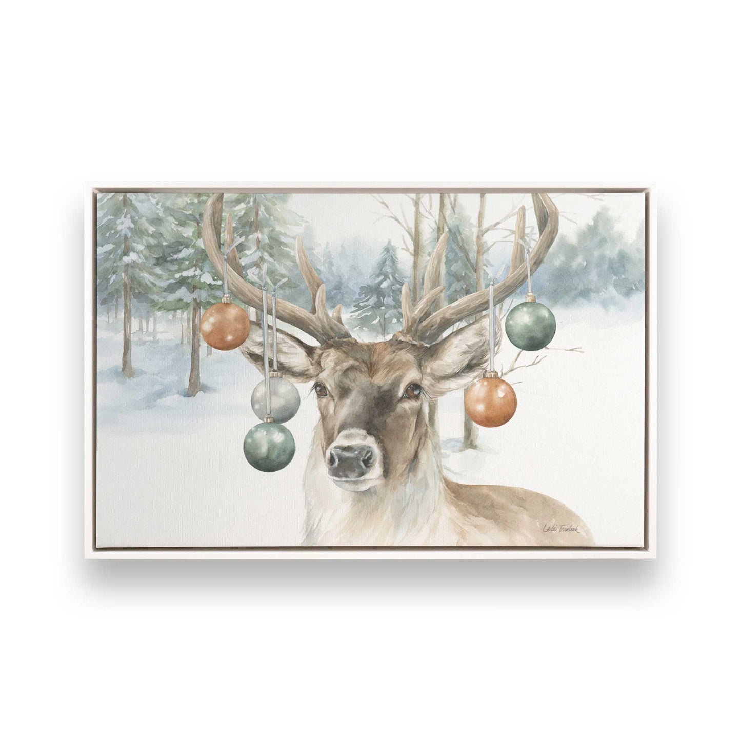 [Color:Opaque White], Picture of art in a White frame