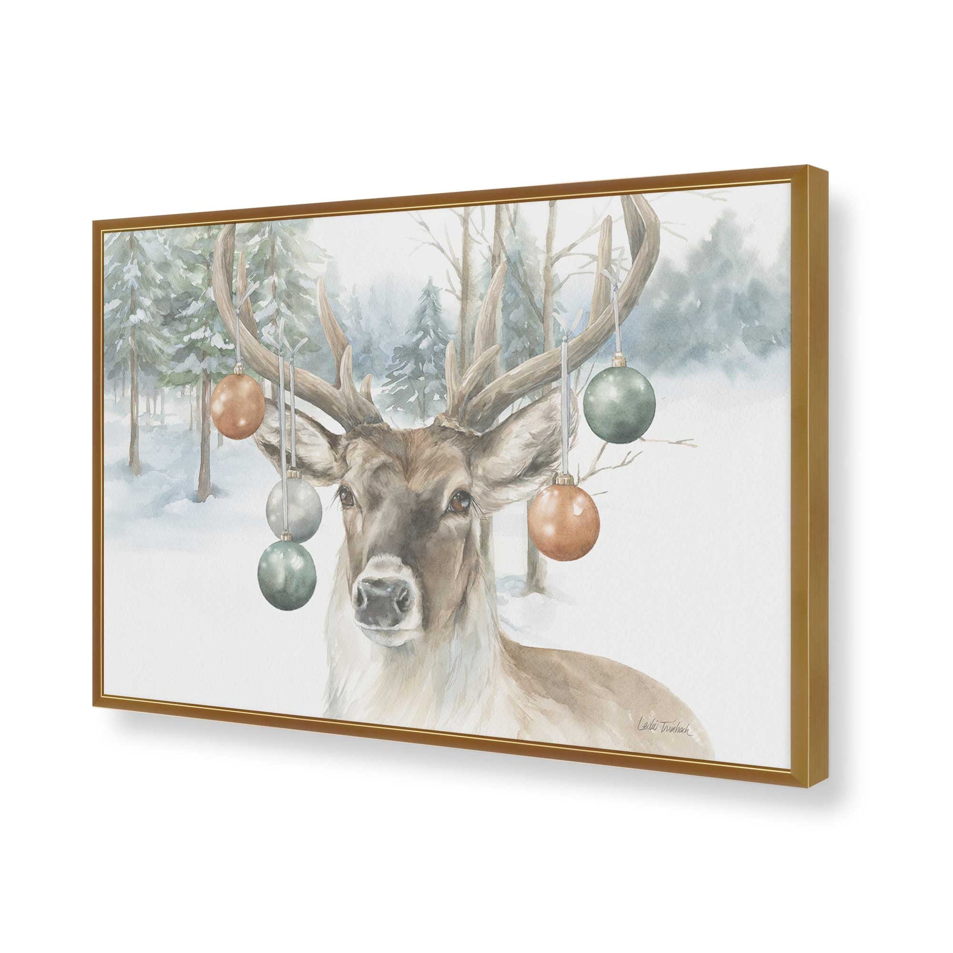 [Color:Polished Gold], Picture of art in a Polished Gold frame of the corner