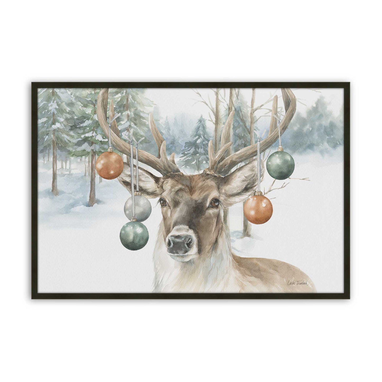 [Color:Satin Black], Picture of art in a Satin Black frame