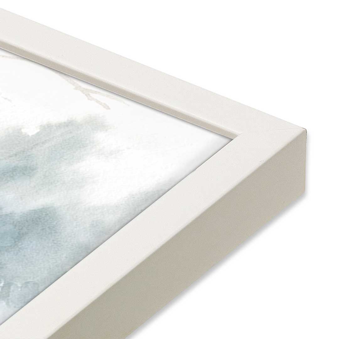 [Color:Opaque White], Picture of art in a Opaque White frame at an angle