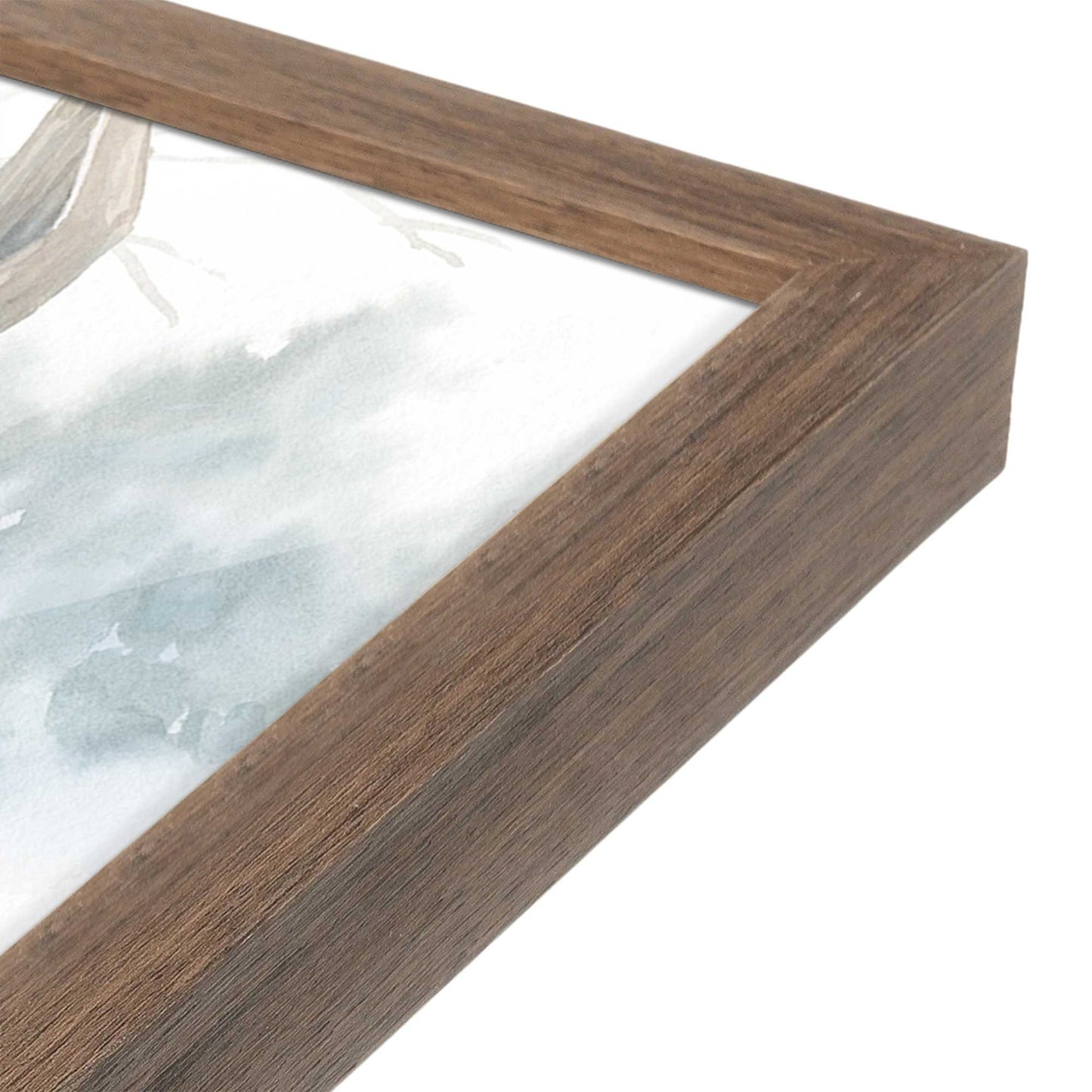 [Color:Walnut], Picture of art in a Walnut frame at an angle