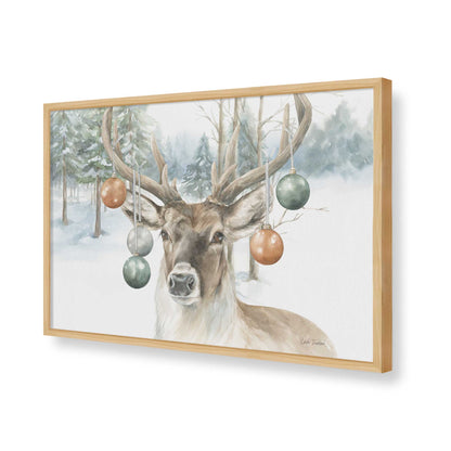 [Color:American Maple], Picture of art in a American Maple frame of the corner