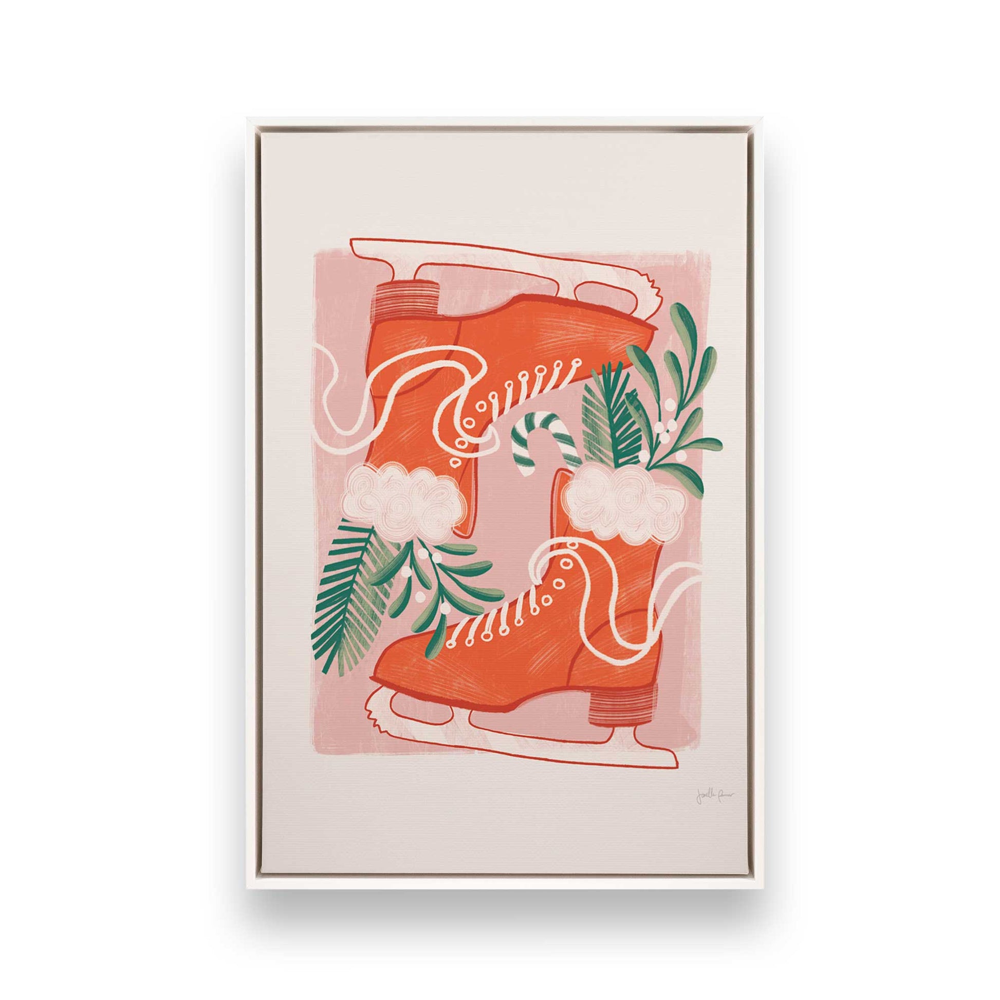 [Color:Opaque White], Picture of art in a White frame