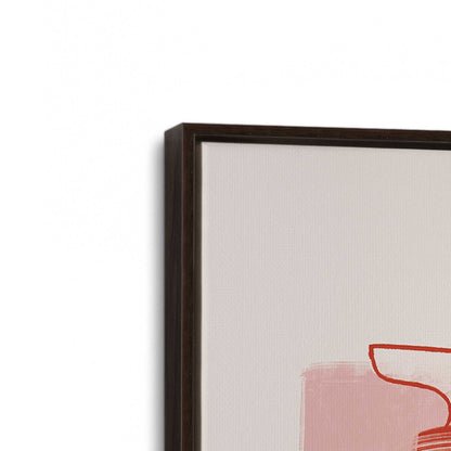[Color:Espresso], Picture of art in a Espresso frame at an angle