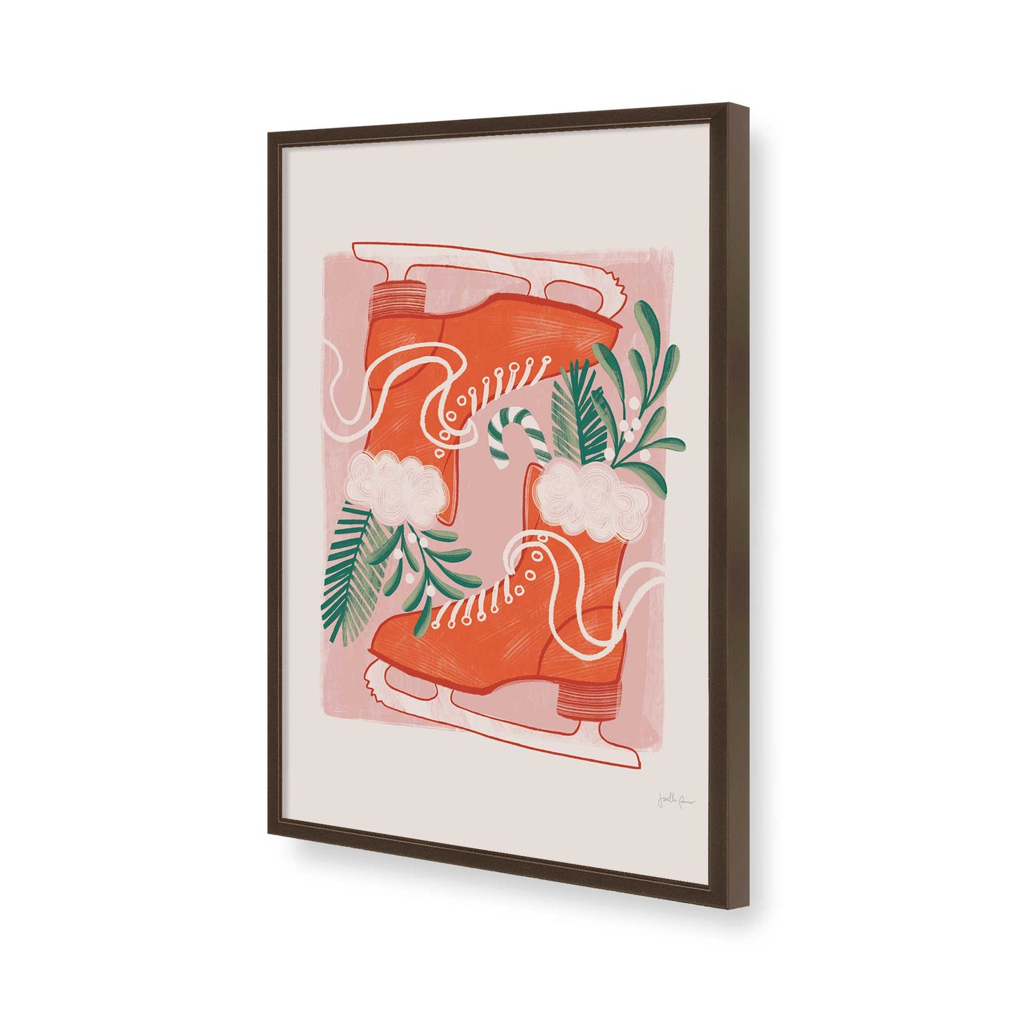 [Color:Belvinder Brown], Picture of art in a Belvinder Brown frame of the corner