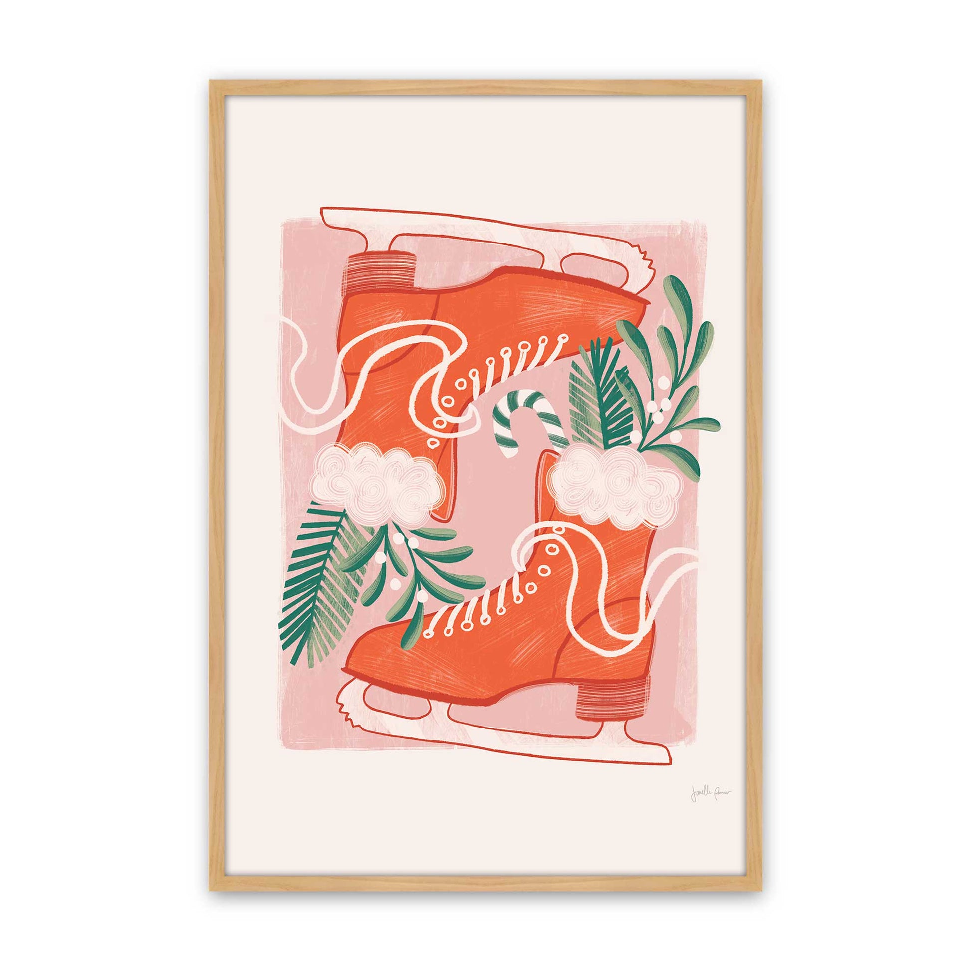 [Color:American Maple], Picture of art in a American Maple frame