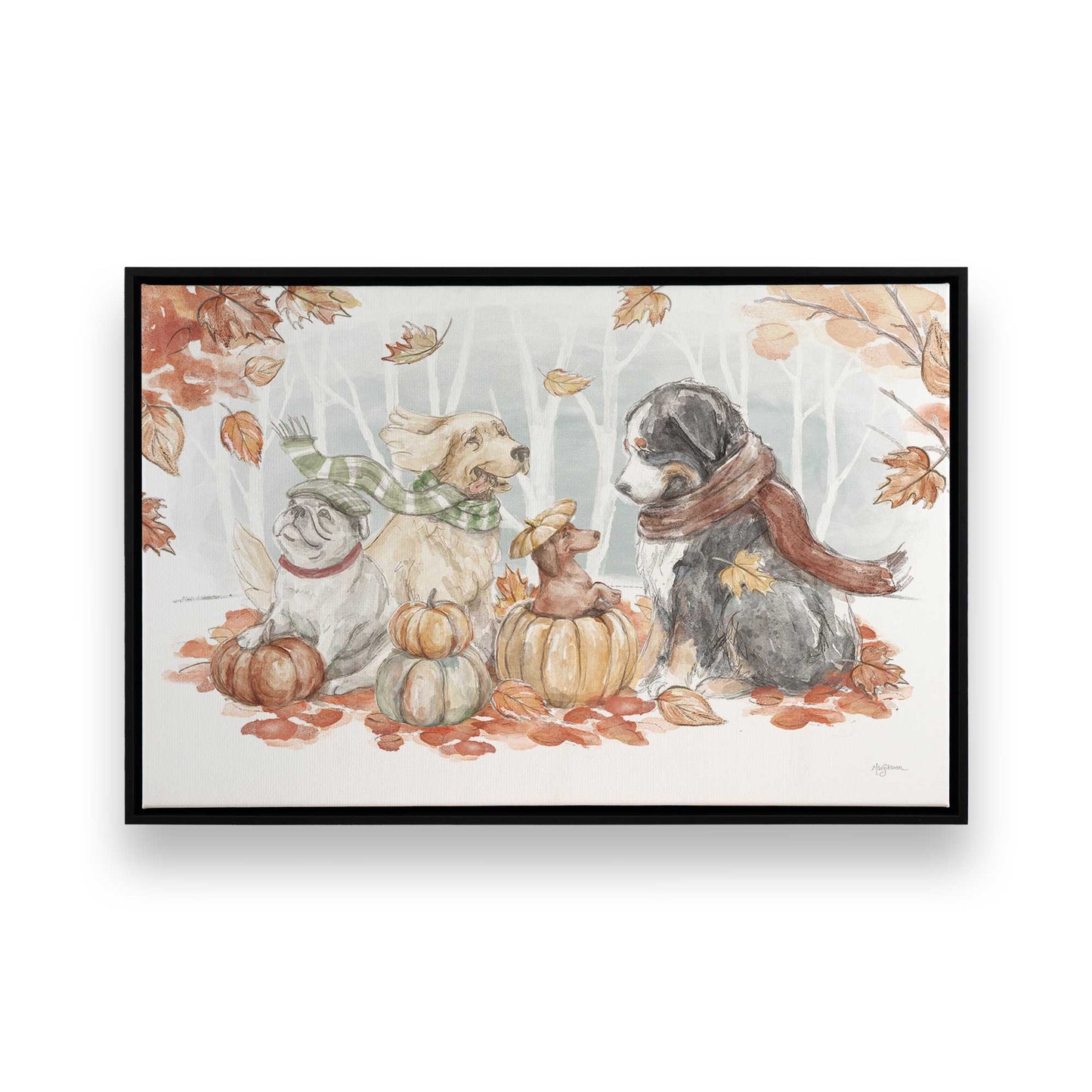 [Color:Satin Black], Picture of art in a Satin Black frame