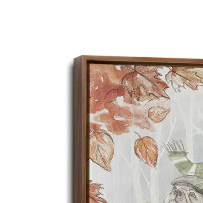 [Color:Walnut], Picture of art in a Walnut frame at an angle