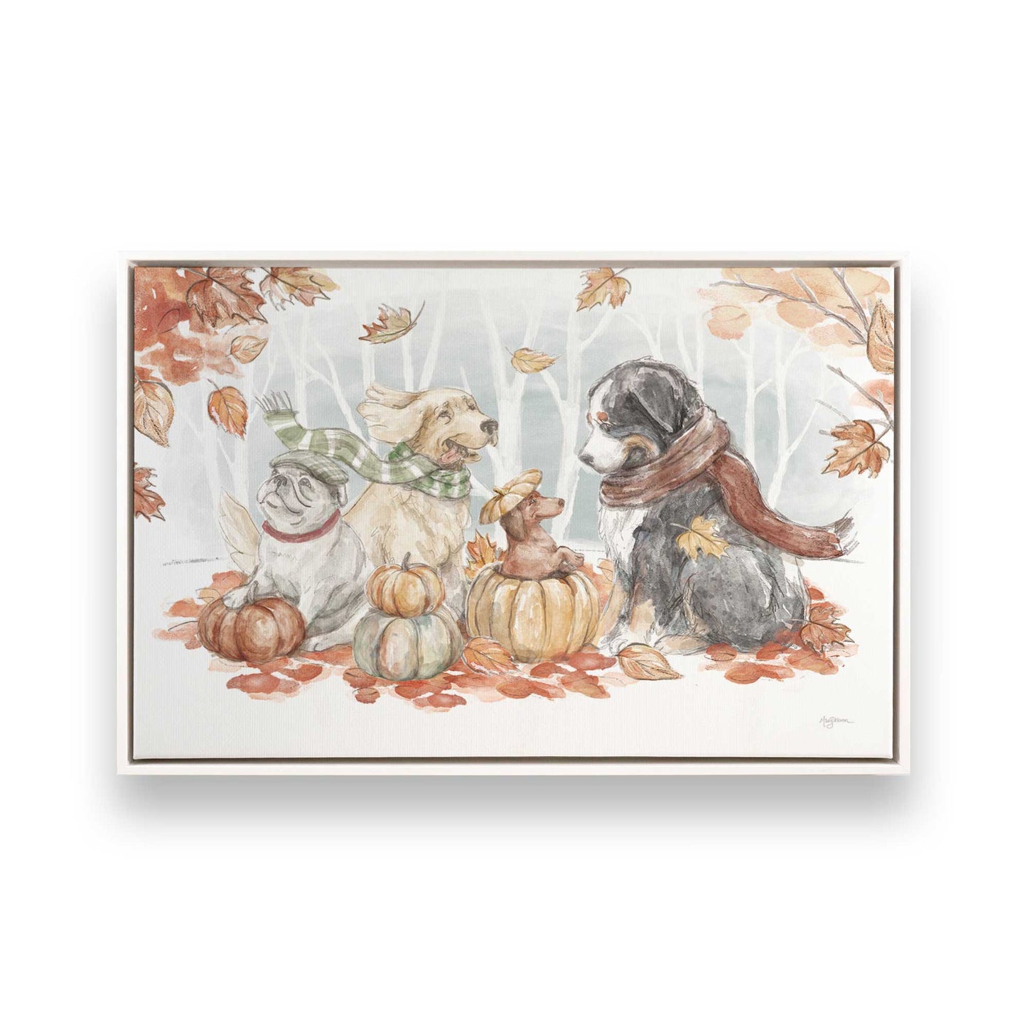 [Color:Opaque White], Picture of art in a White frame