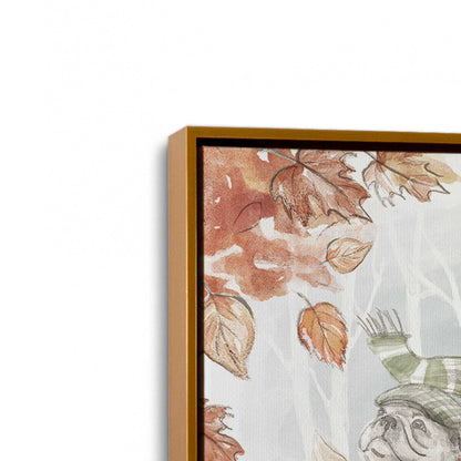 [Color:Polished Gold], Picture of art in a Polished Gold frame at an angle