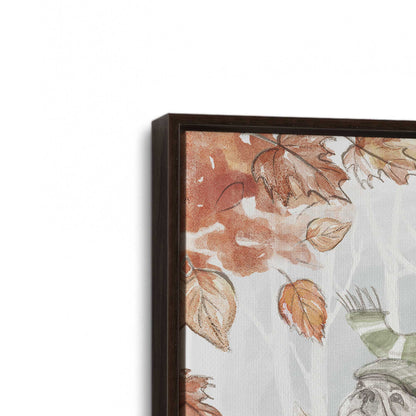 [Color:Espresso], Picture of art in a Espresso frame at an angle