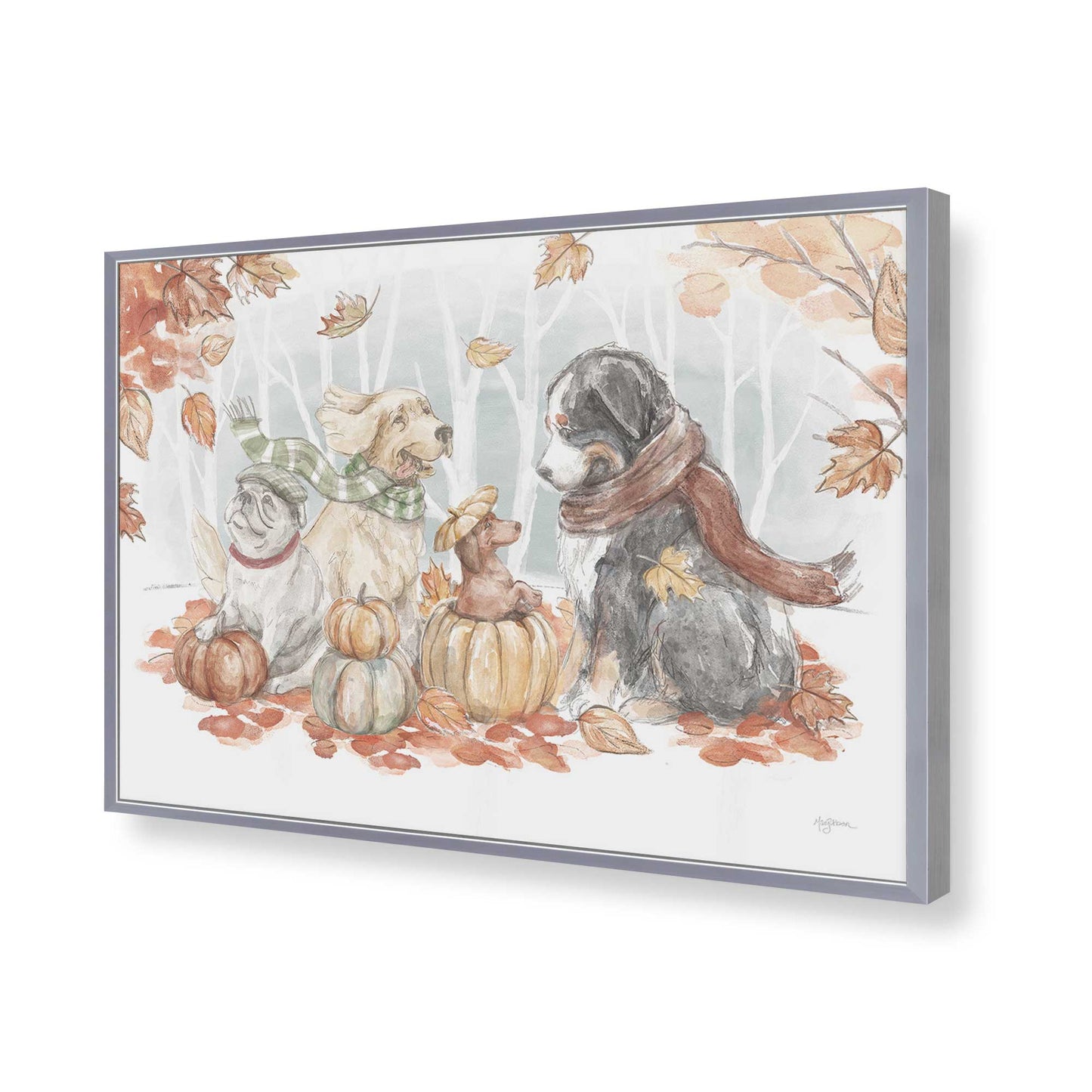 [Color:Polished Chrome], Picture of art in a Polished Chrome frame of the corner