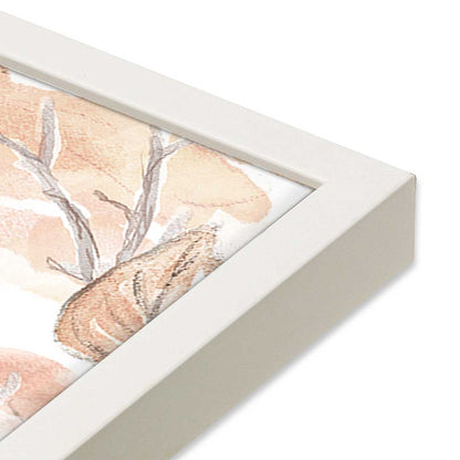 [Color:Opaque White], Picture of art in a Opaque White frame at an angle