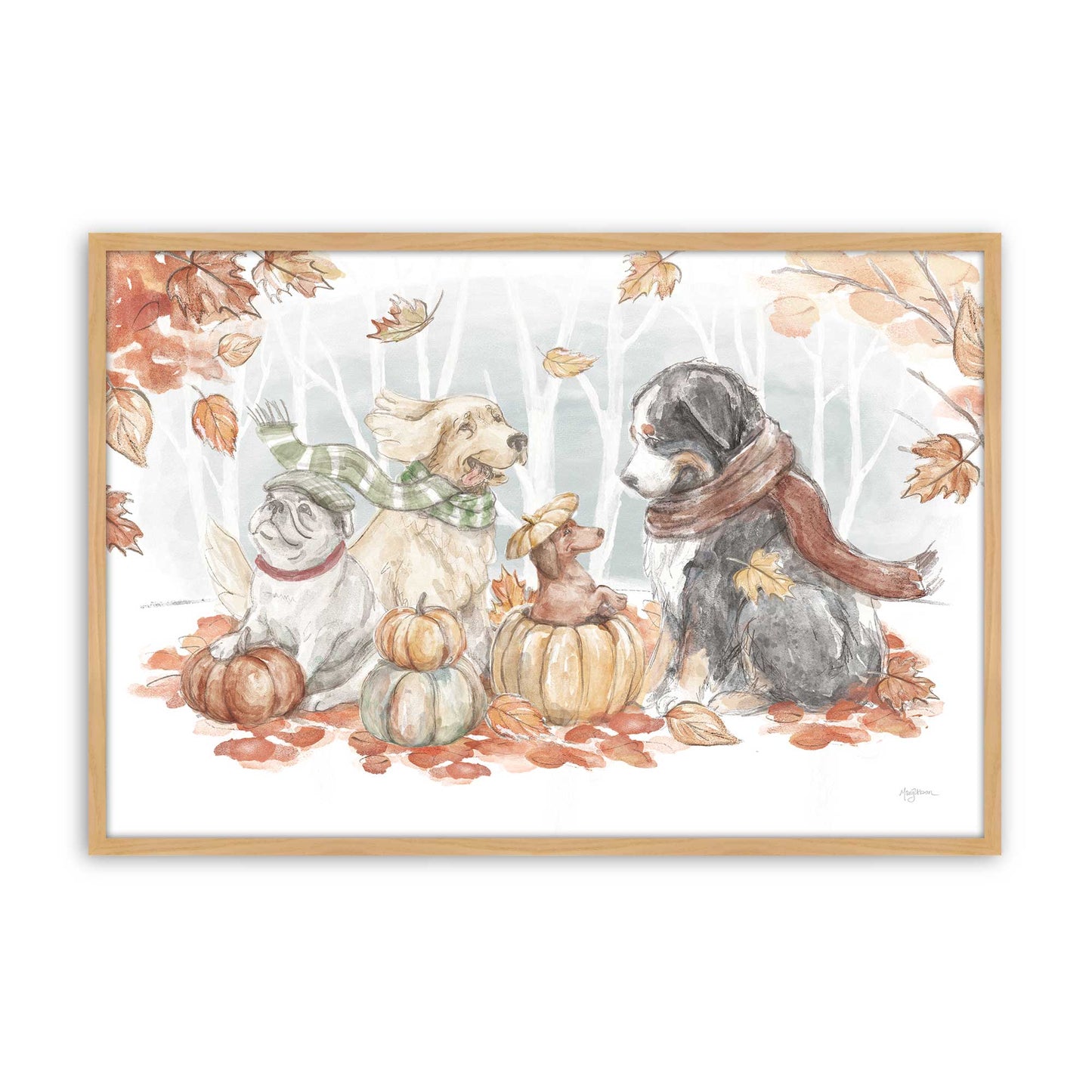 [Color:American Maple], Picture of art in a American Maple frame