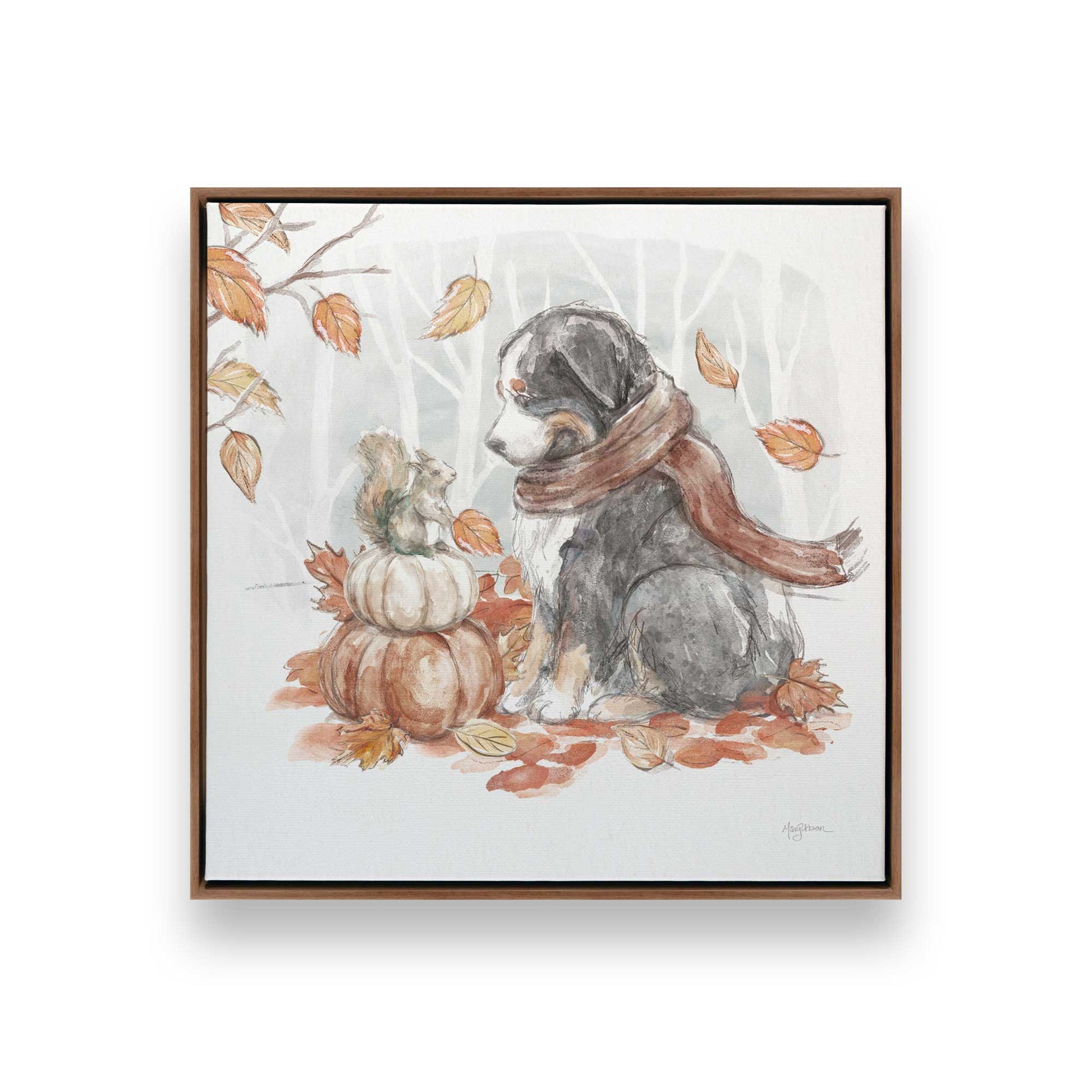 [Color:Walnut], Picture of art in a Walnut frame