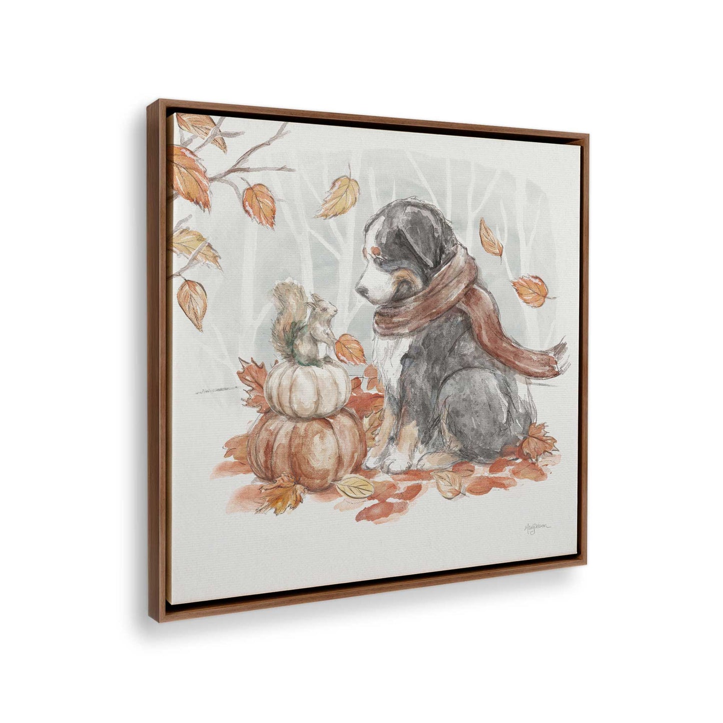 [Color:Walnut], Picture of the corner of the art