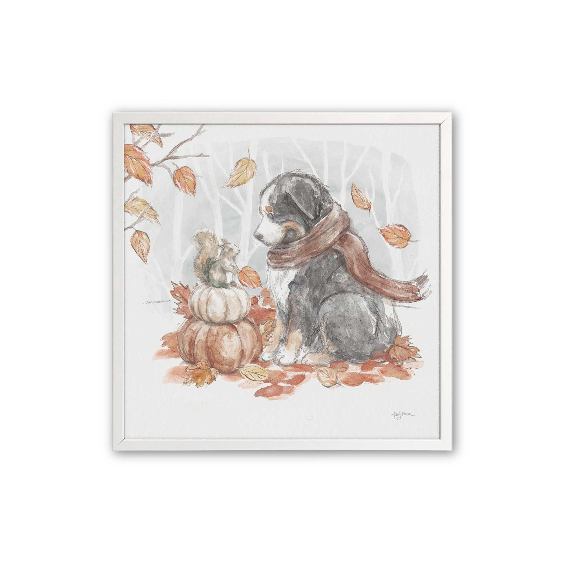 [Color:Opaque White], Picture of art in a Opaque White frame