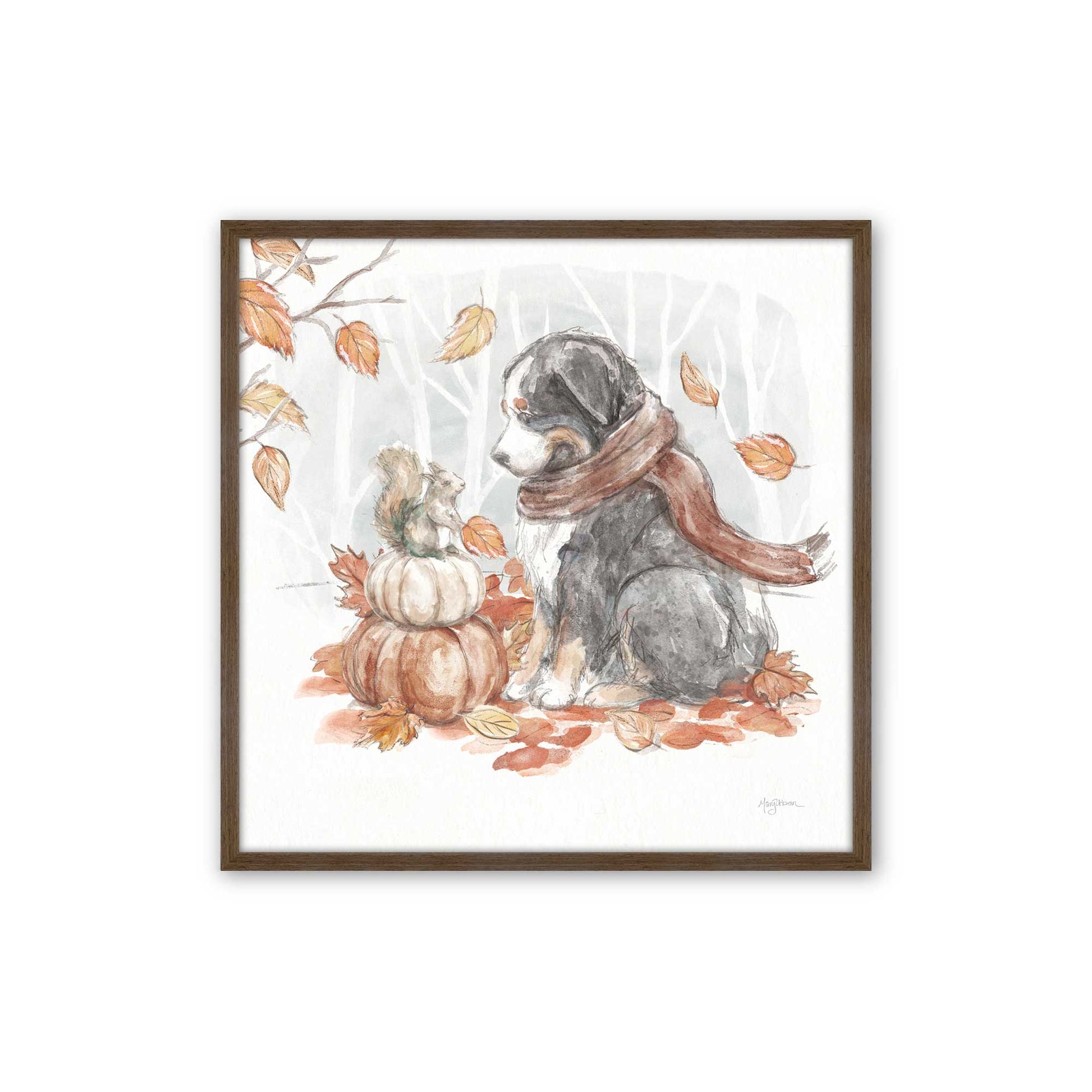 [Color:Walnut], Picture of art in a Walnut frame