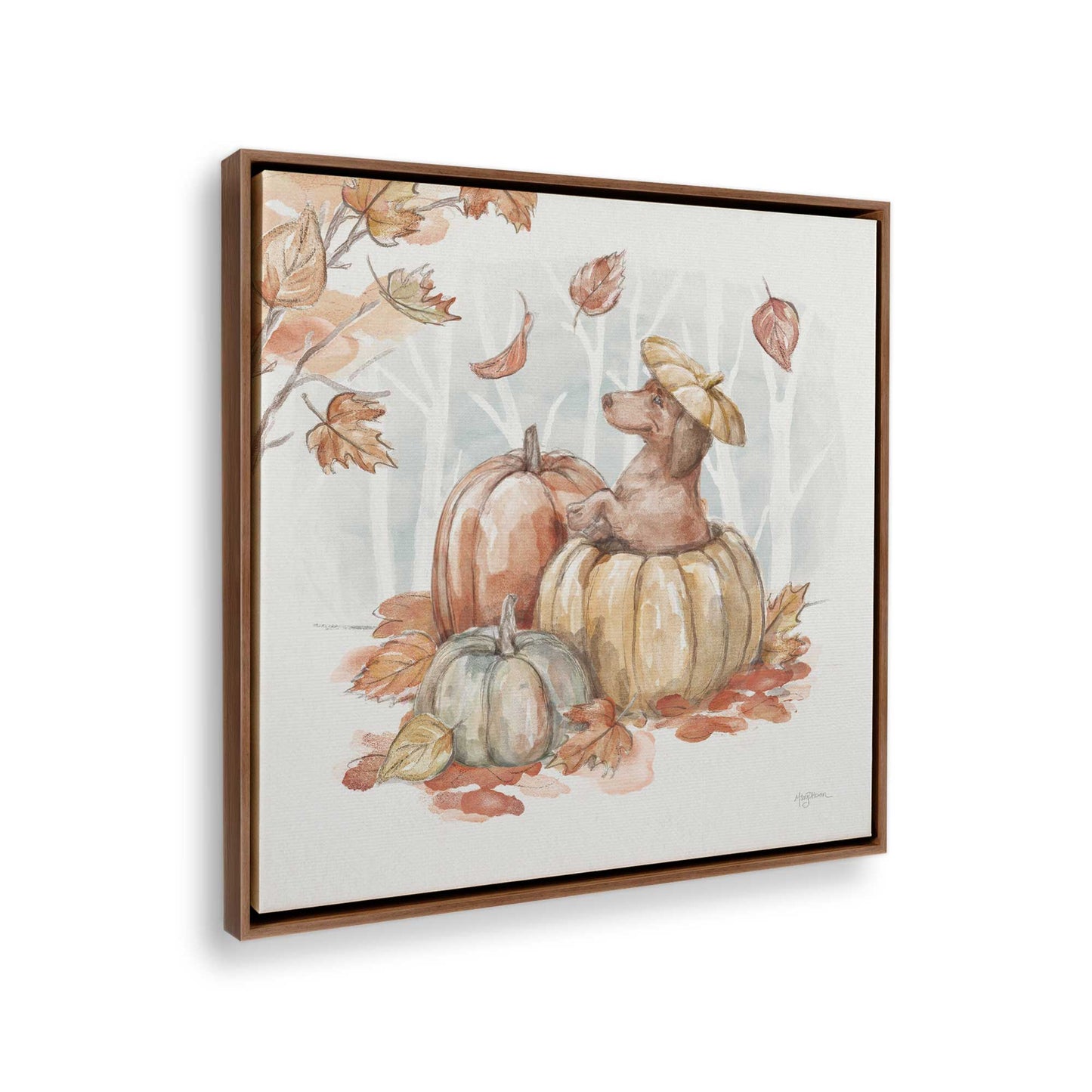 [Color:Walnut], Picture of the corner of the art