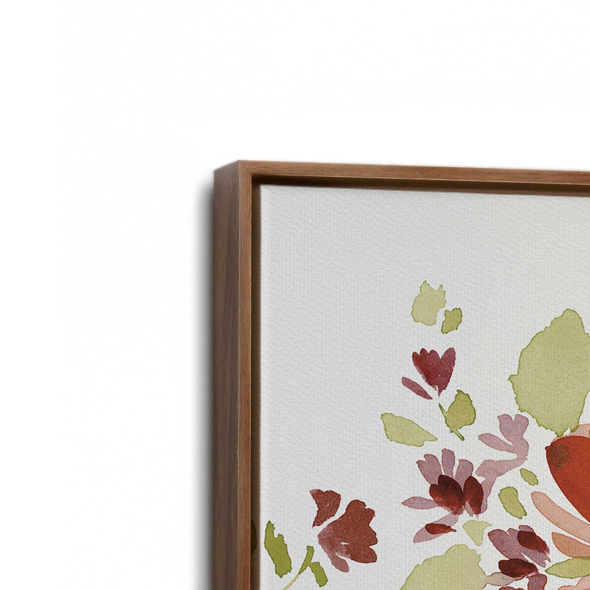 [Color:Walnut], Picture of art in a Walnut frame at an angle