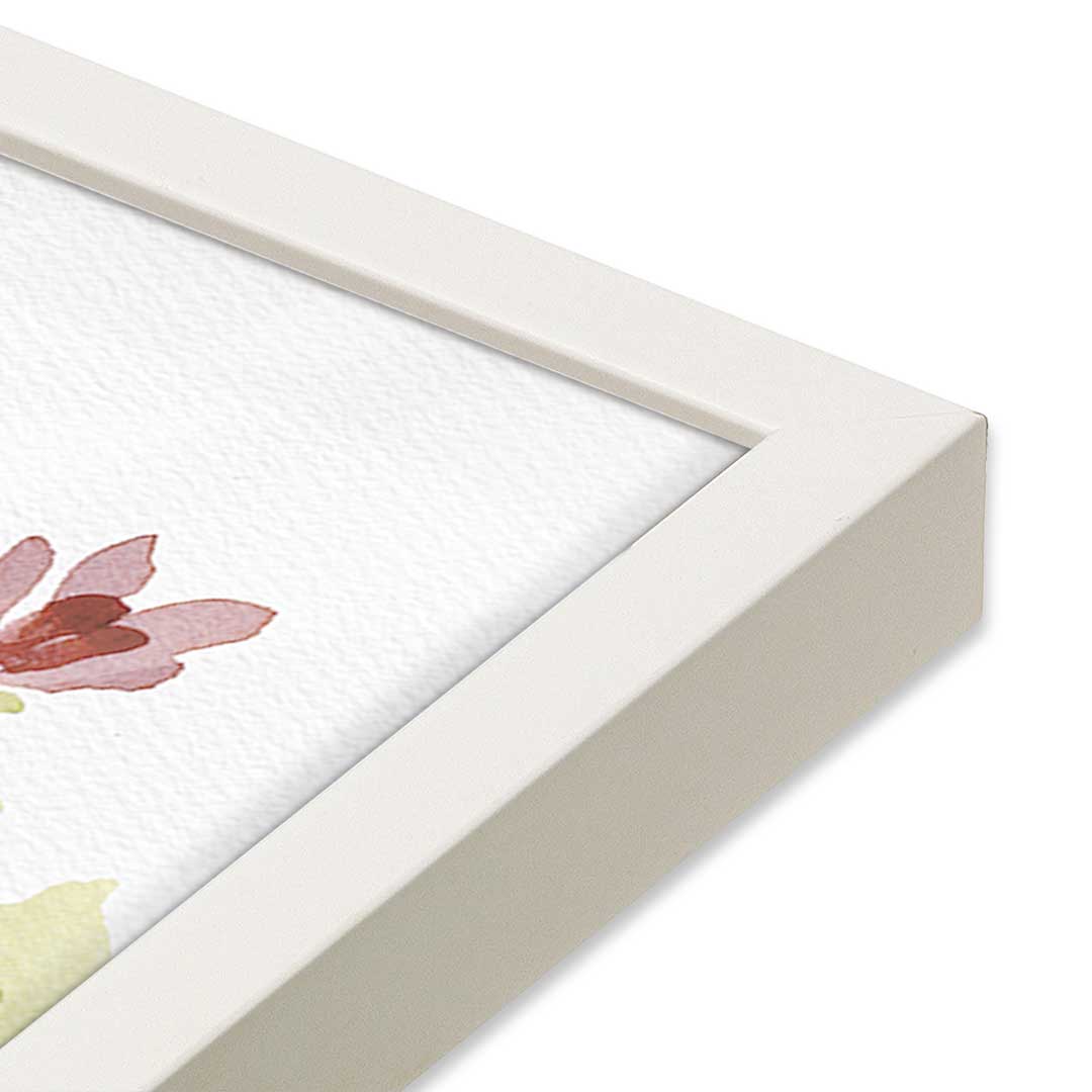 [Color:Opaque White], Picture of art in a Opaque White frame at an angle