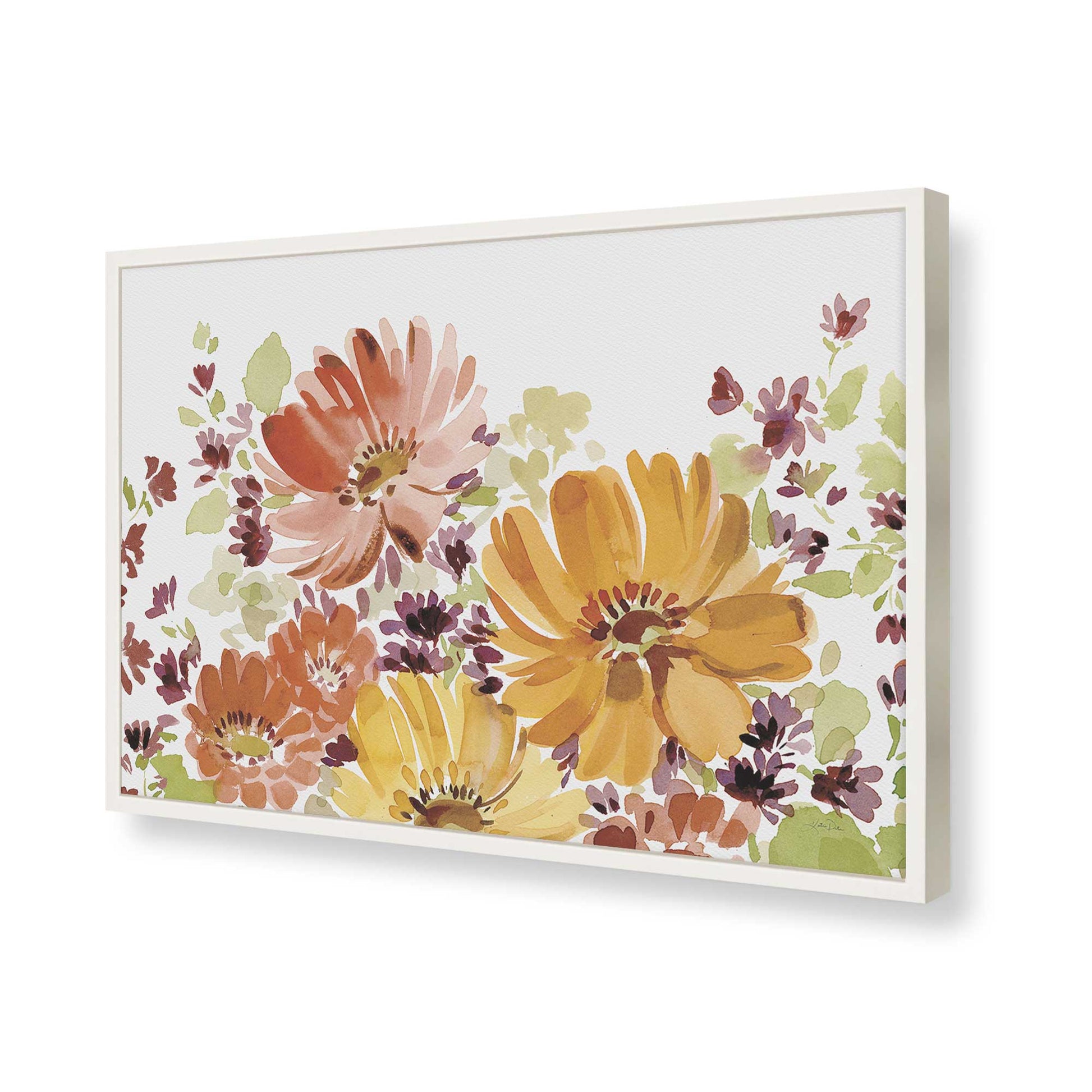 [Color:Opaque White], Picture of art in a Opaque White frame of the corner