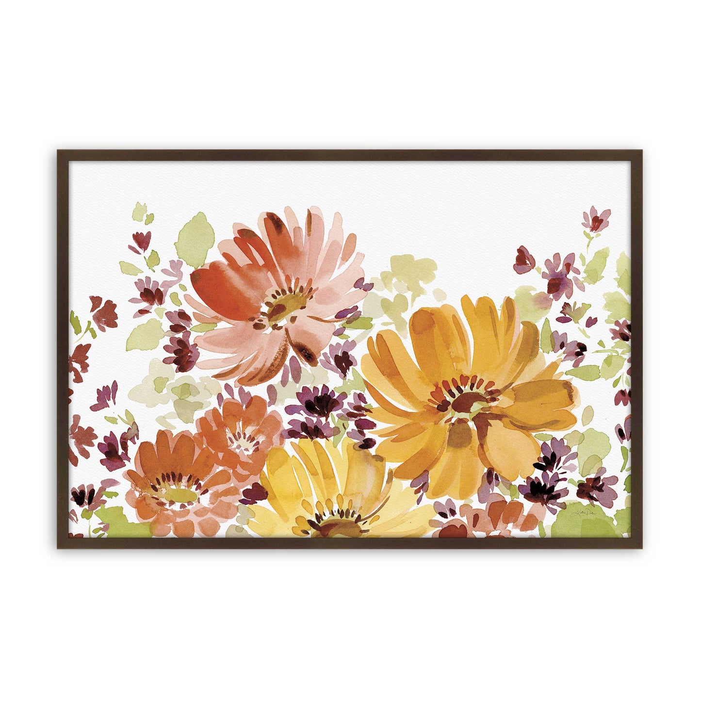 [Color:Brown], Picture of art in a Brown frame