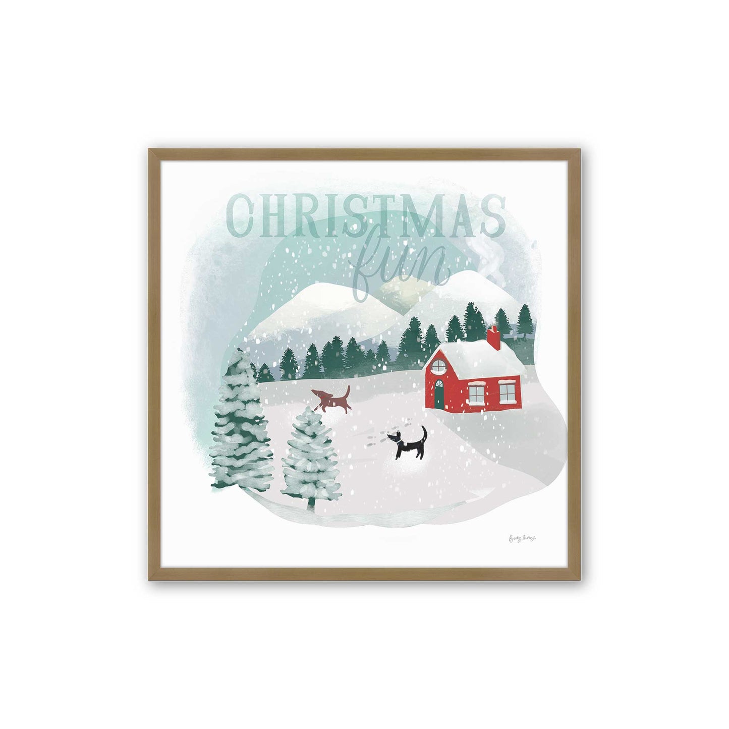 [Color:Brushed Gold], Picture of art in a Brushed Gold frame