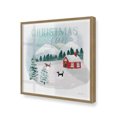 [Color:Brushed Gold], Picture of art in a Brushed Gold frame at an angle