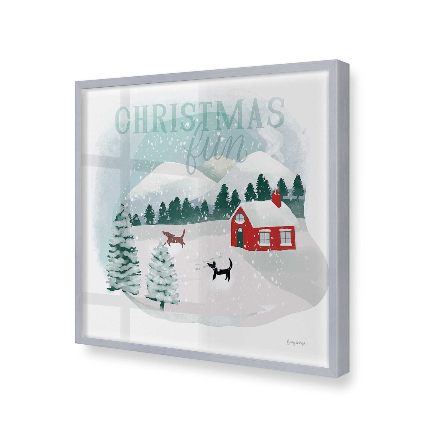 [Color:Polished Chrome], Picture of art in a Polished Chrome frame at an angle