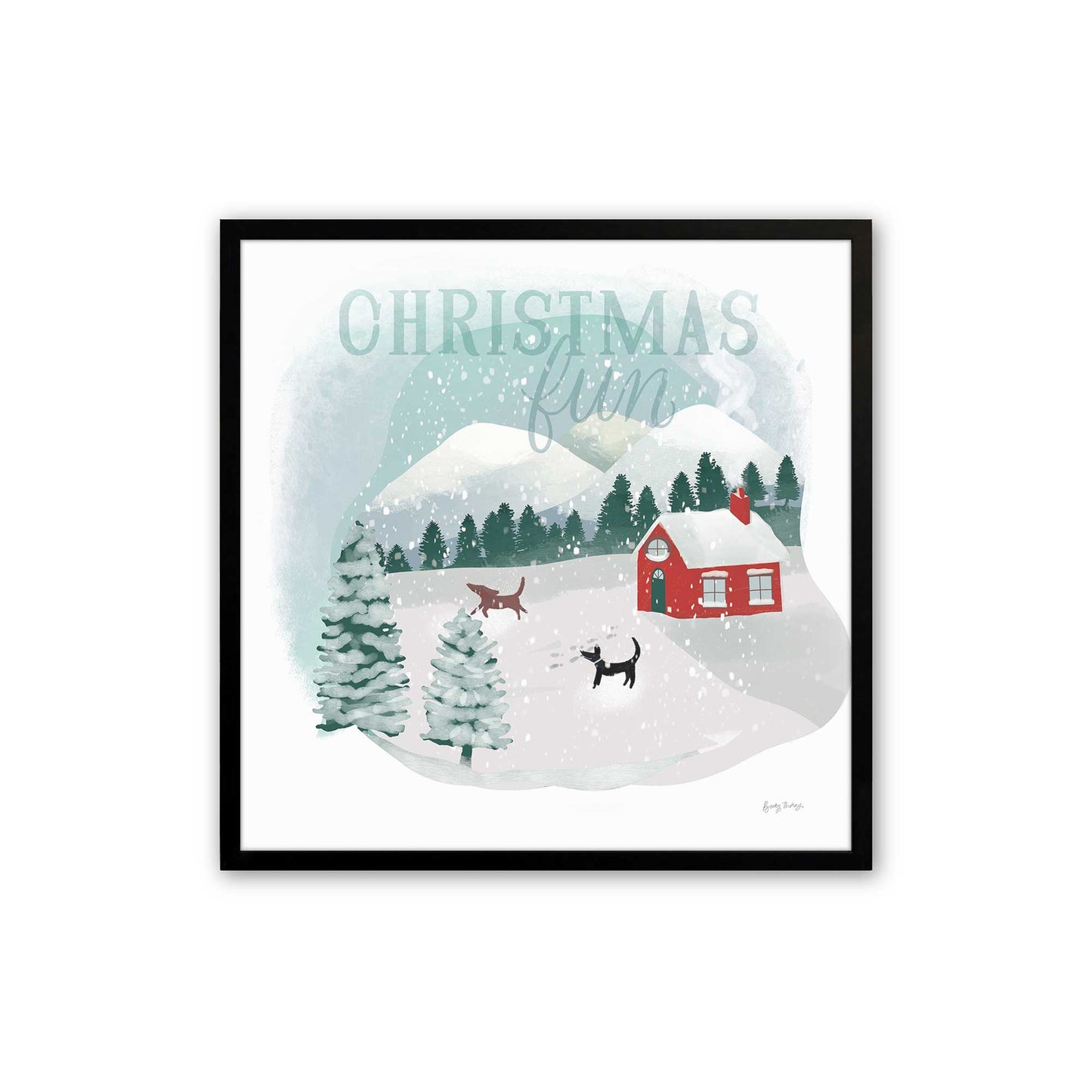 [Color:Satin Black], Picture of art in a Satin Black frame