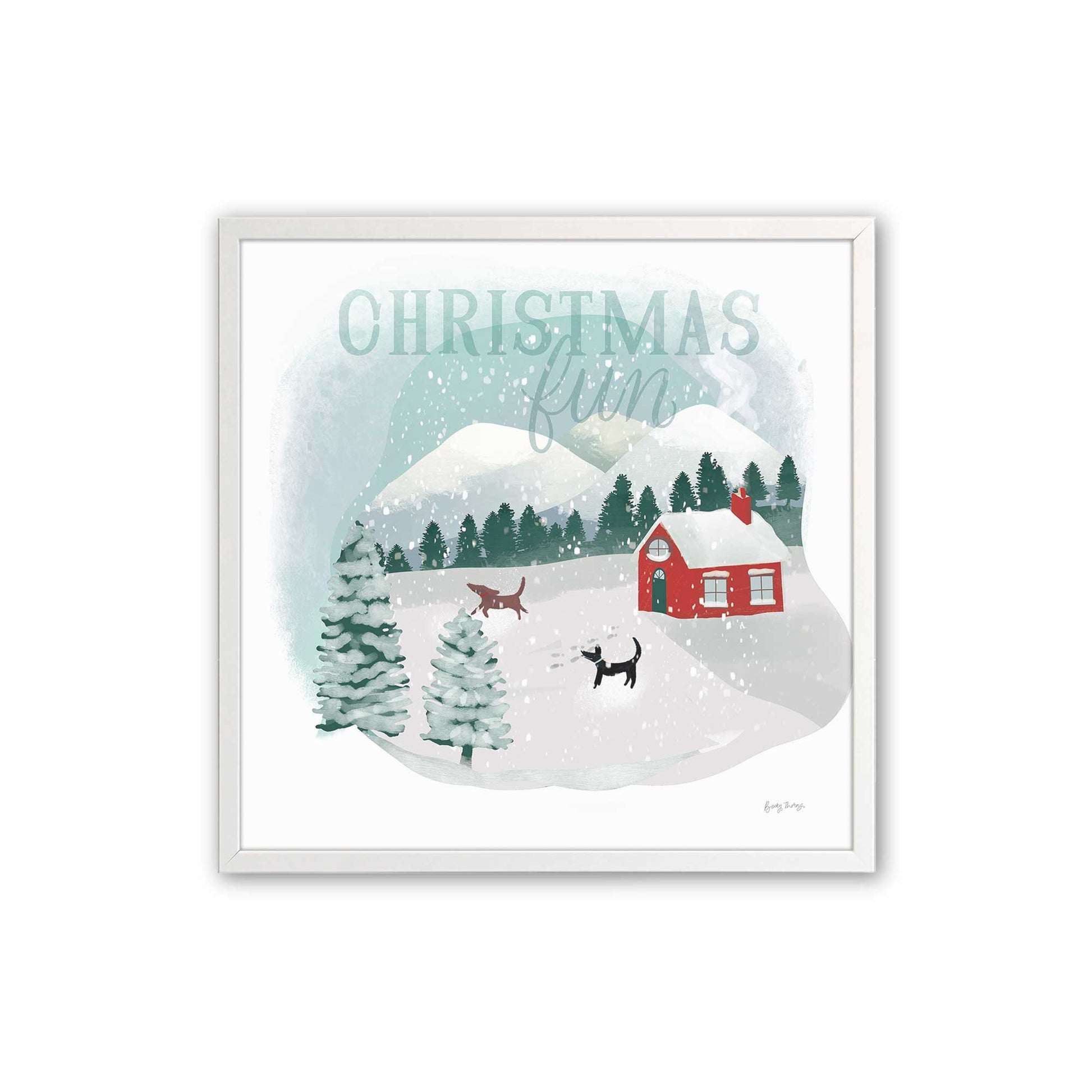 [Color:Opaque White], Picture of art in a Opaque White frame