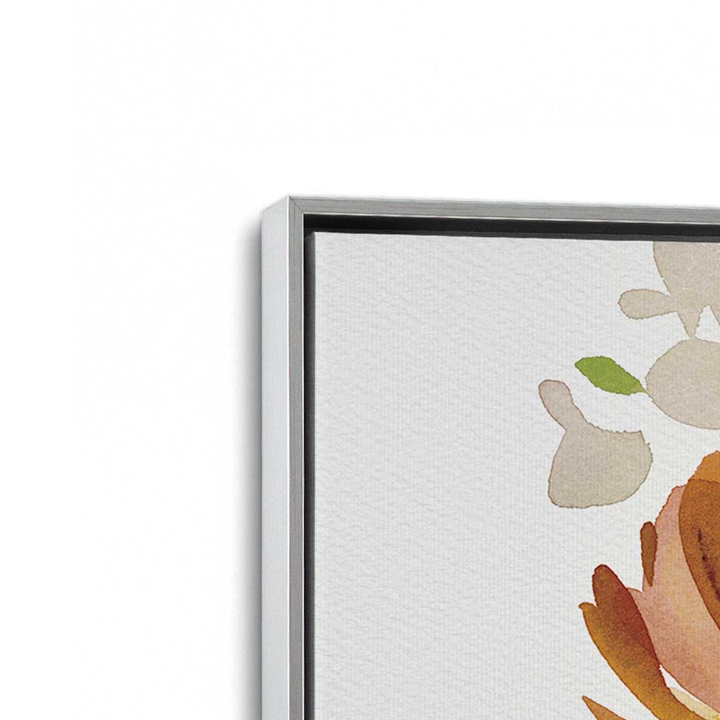 [Color:Polished Chrome], Picture of art in a Polished Chrome frame at an angle