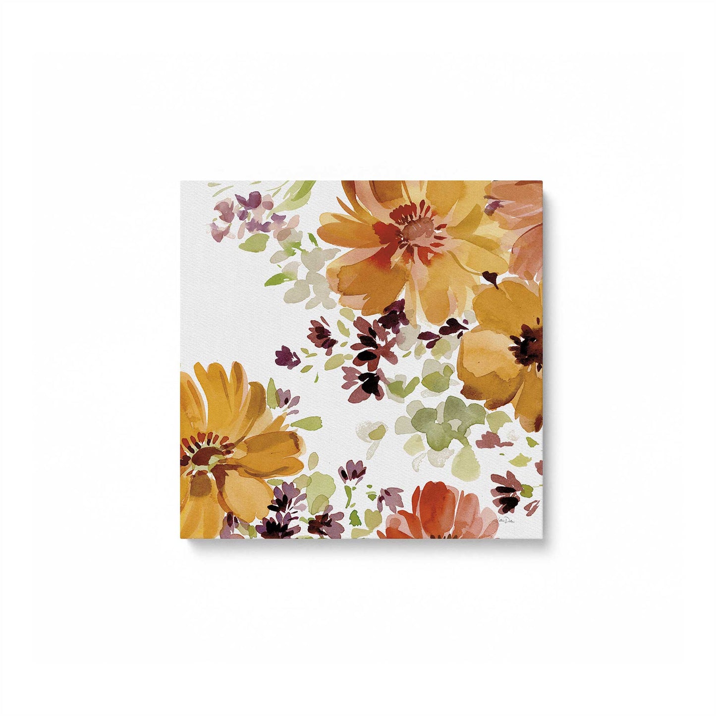 Autumn Petal Parade, Set of 3 Canvas Prints
