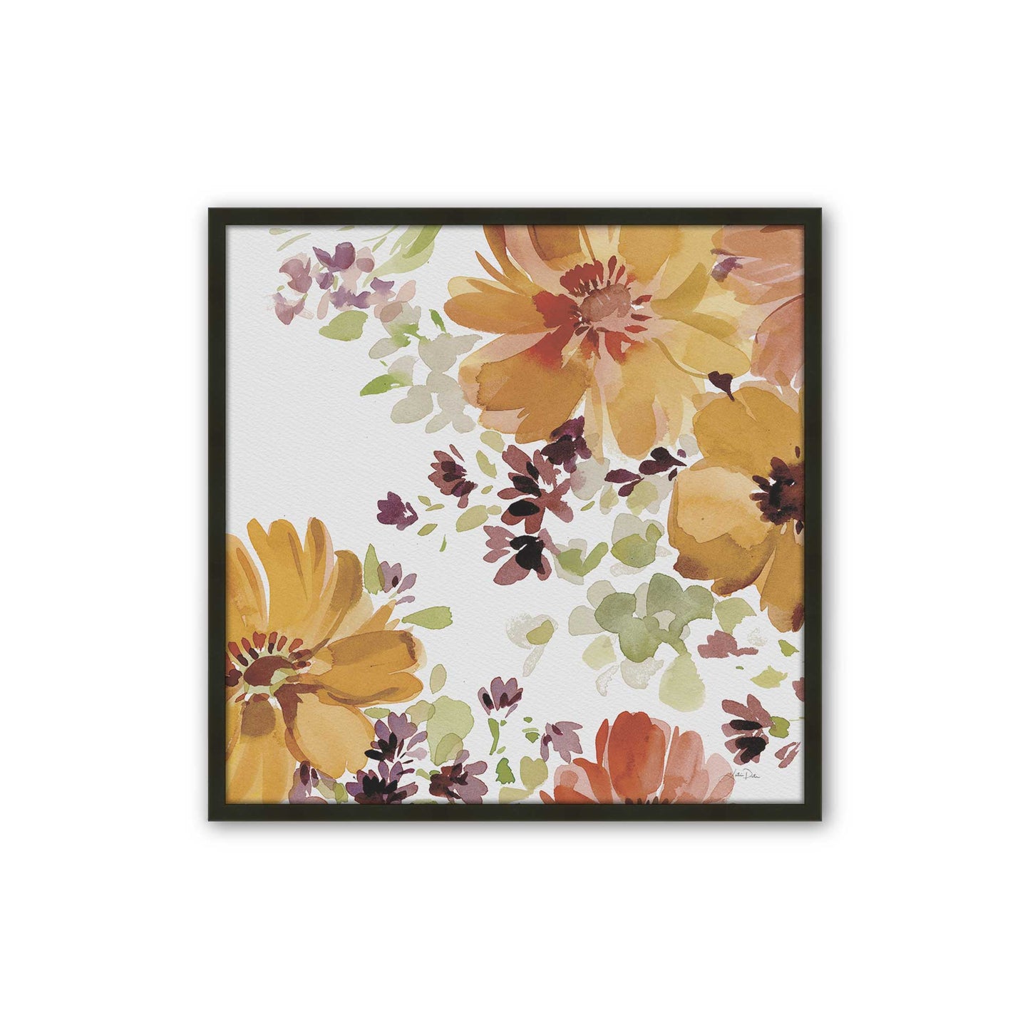 Autumn Petal Parade, Set of 3, Paper Art Prints