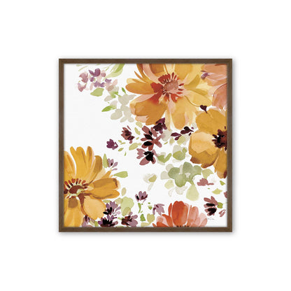 Autumn Petal Parade, Set of 3, Paper Art Prints
