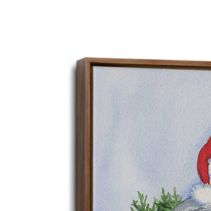 [Color:Walnut], Picture of art in a Walnut frame at an angle