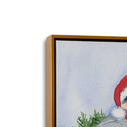 [Color:Polished Gold], Picture of art in a Polished Gold frame at an angle