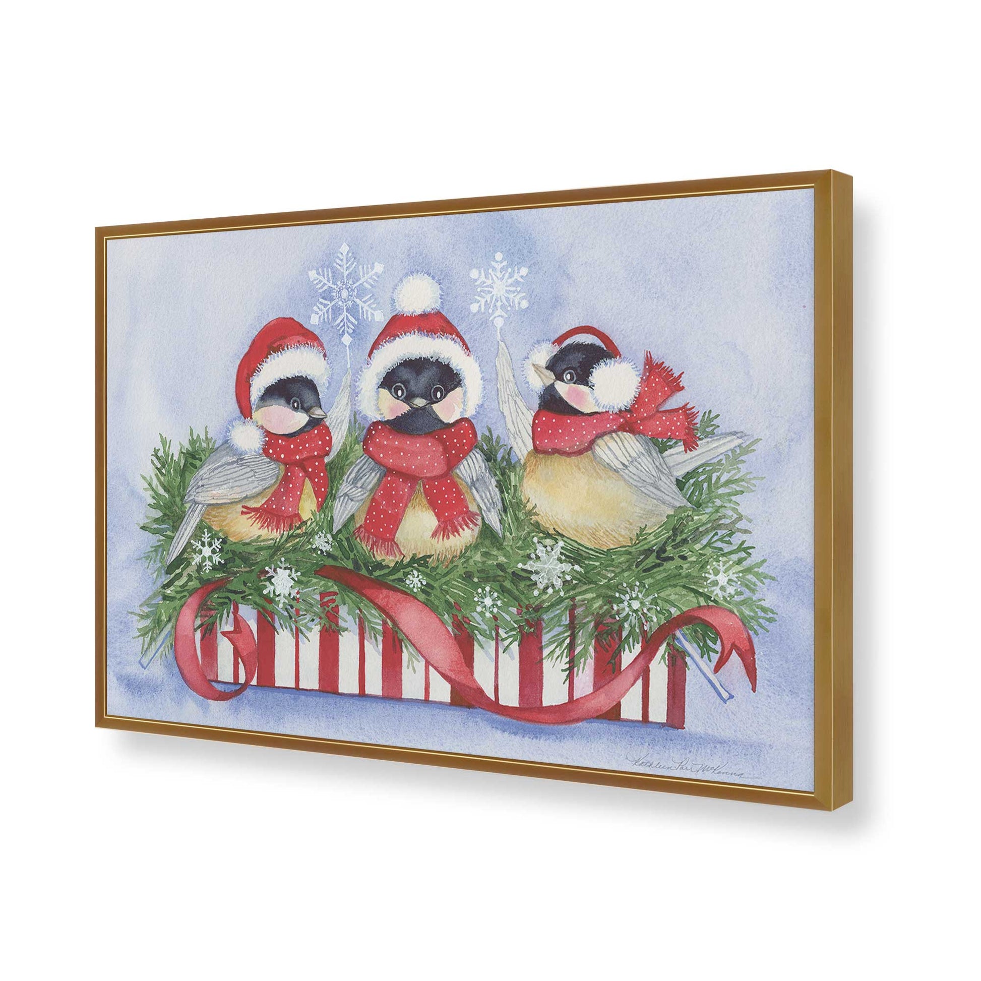 [Color:Polished Gold], Picture of art in a Polished Gold frame of the corner