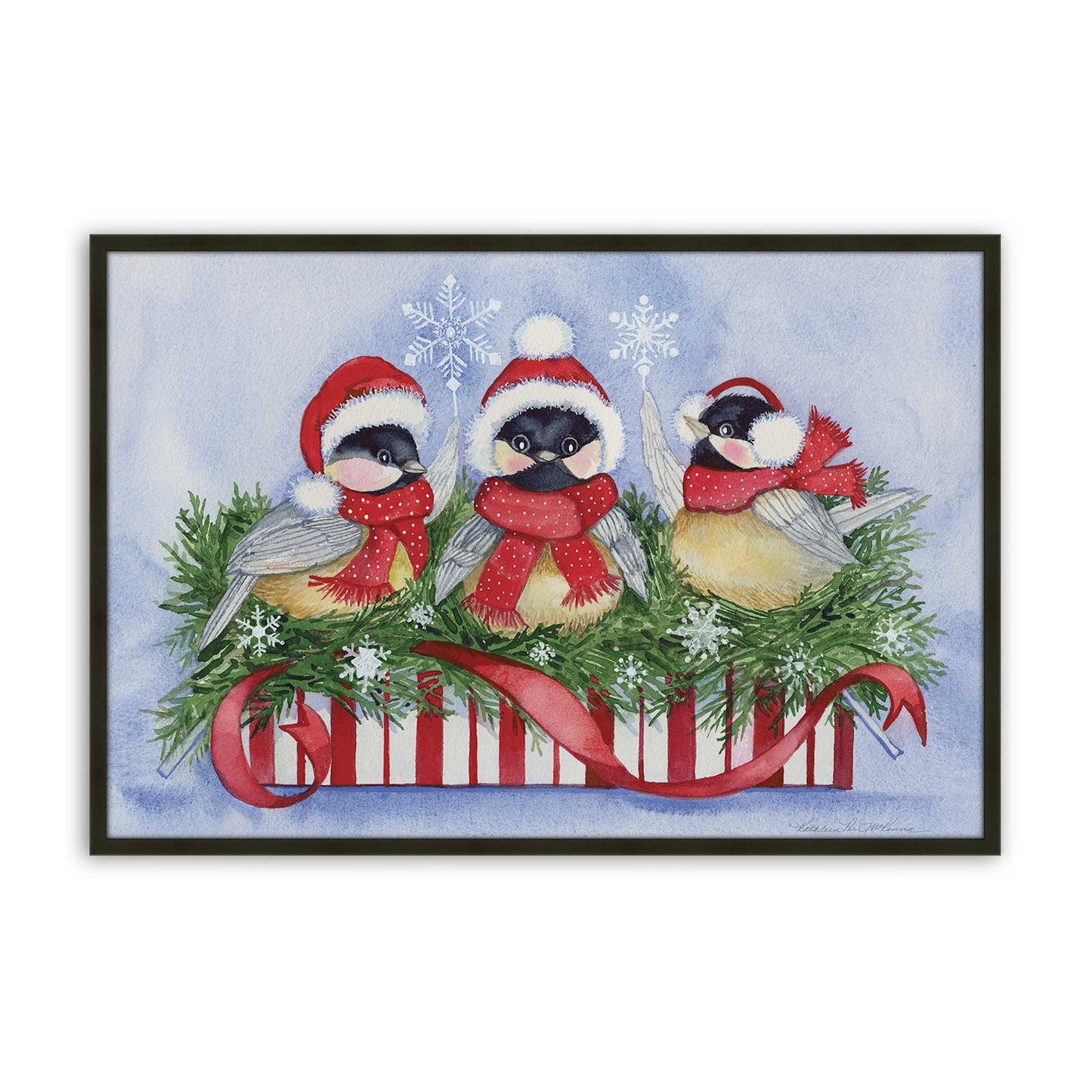 [Color:Satin Black], Picture of art in a Satin Black frame