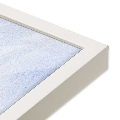[Color:Opaque White], Picture of art in a Opaque White frame at an angle