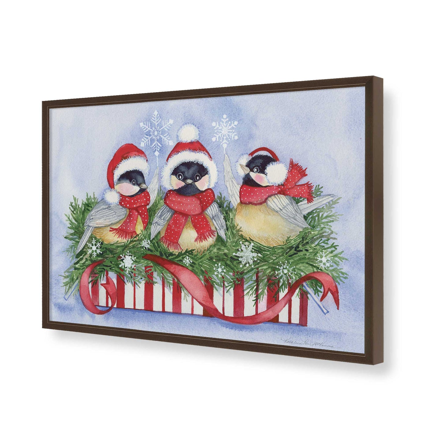 [Color:Belvinder Brown], Picture of art in a Belvinder Brown frame of the corner