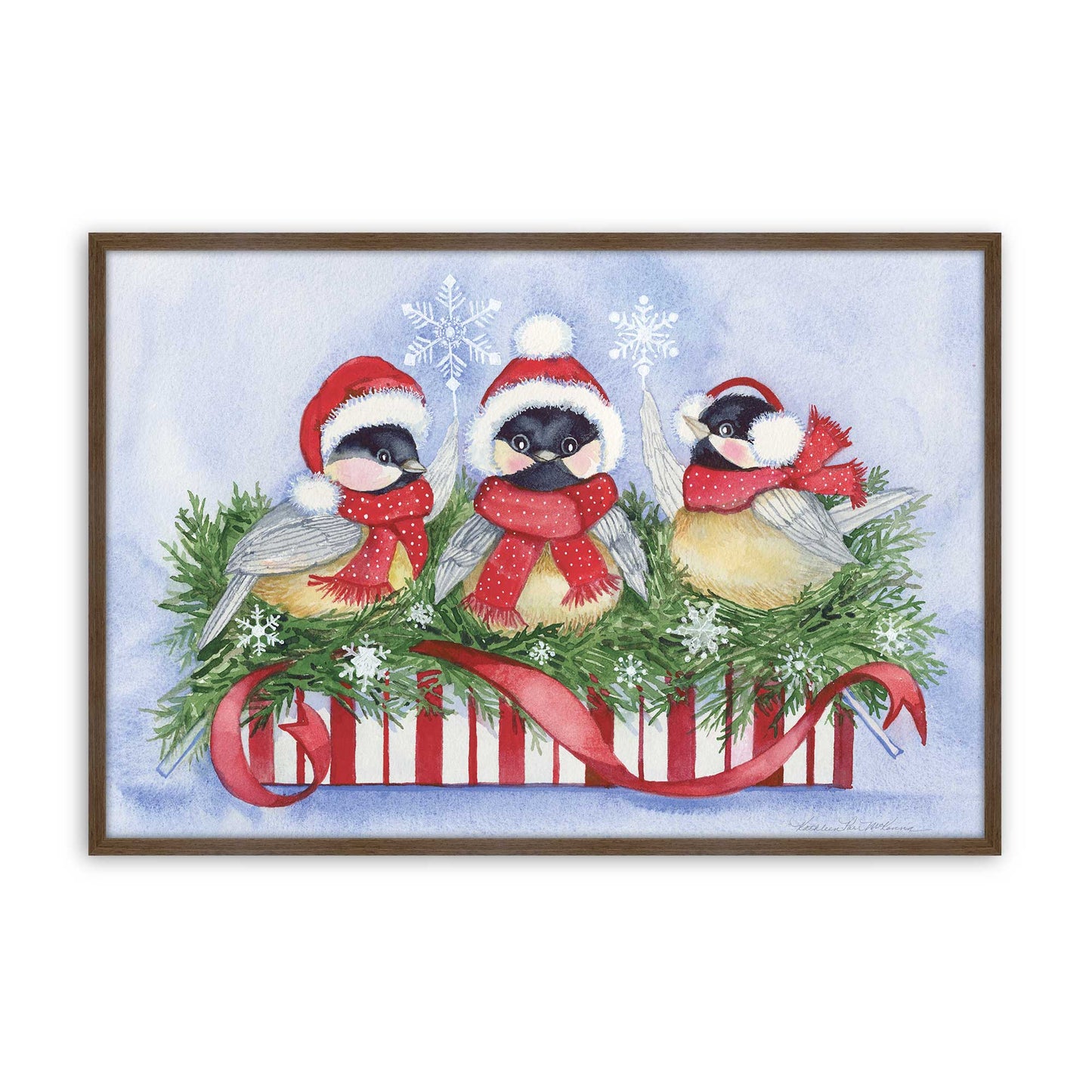 [Color:Walnut], Picture of art in a Walnut frame