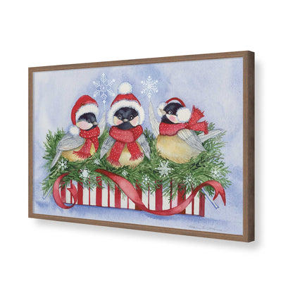 [Color:Walnut], Picture of art in a Walnut frame of the corner