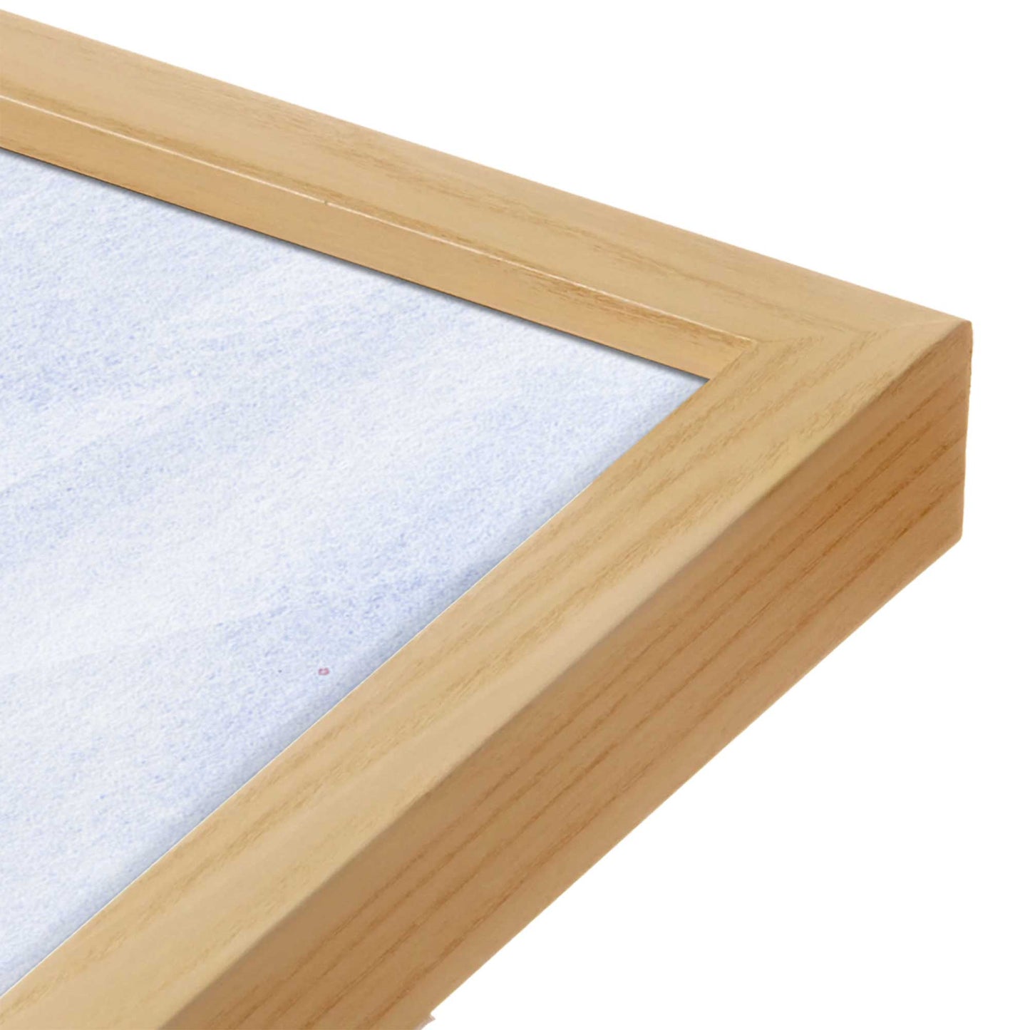[Color:American Maple], Picture of art in a American Maple frame at an angle