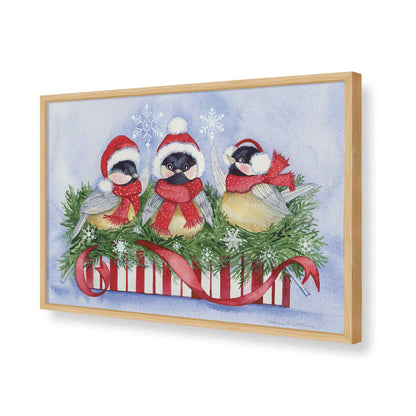 [Color:American Maple], Picture of art in a American Maple frame of the corner