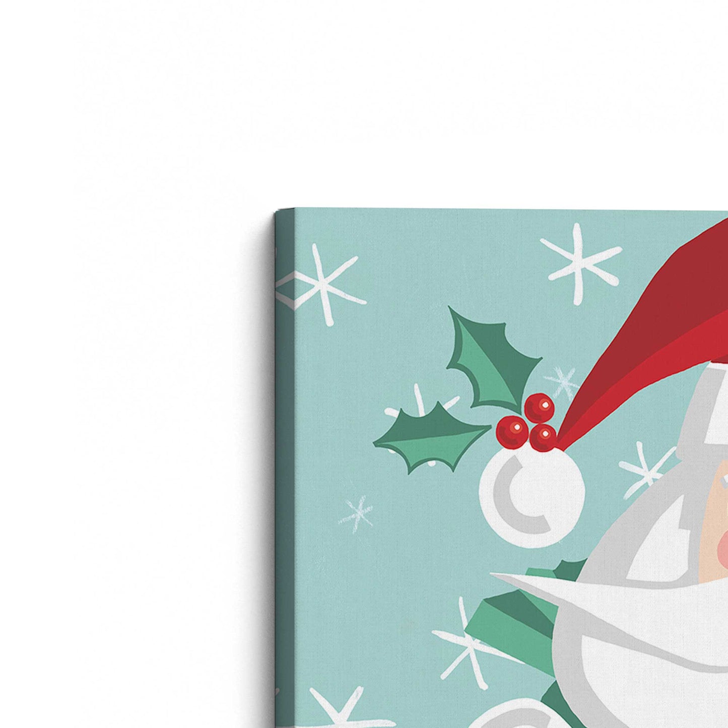 [Color:Stretched Canvas], Picture of the corner of the art