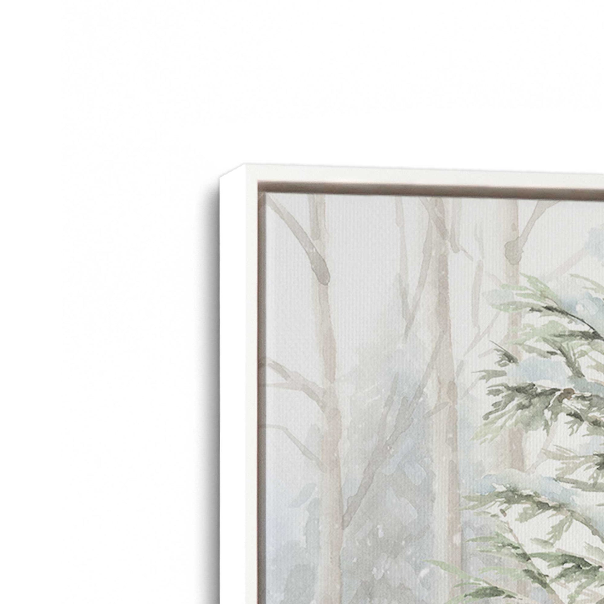 [Color:Opaque White], Picture of art in a White frame at an angle