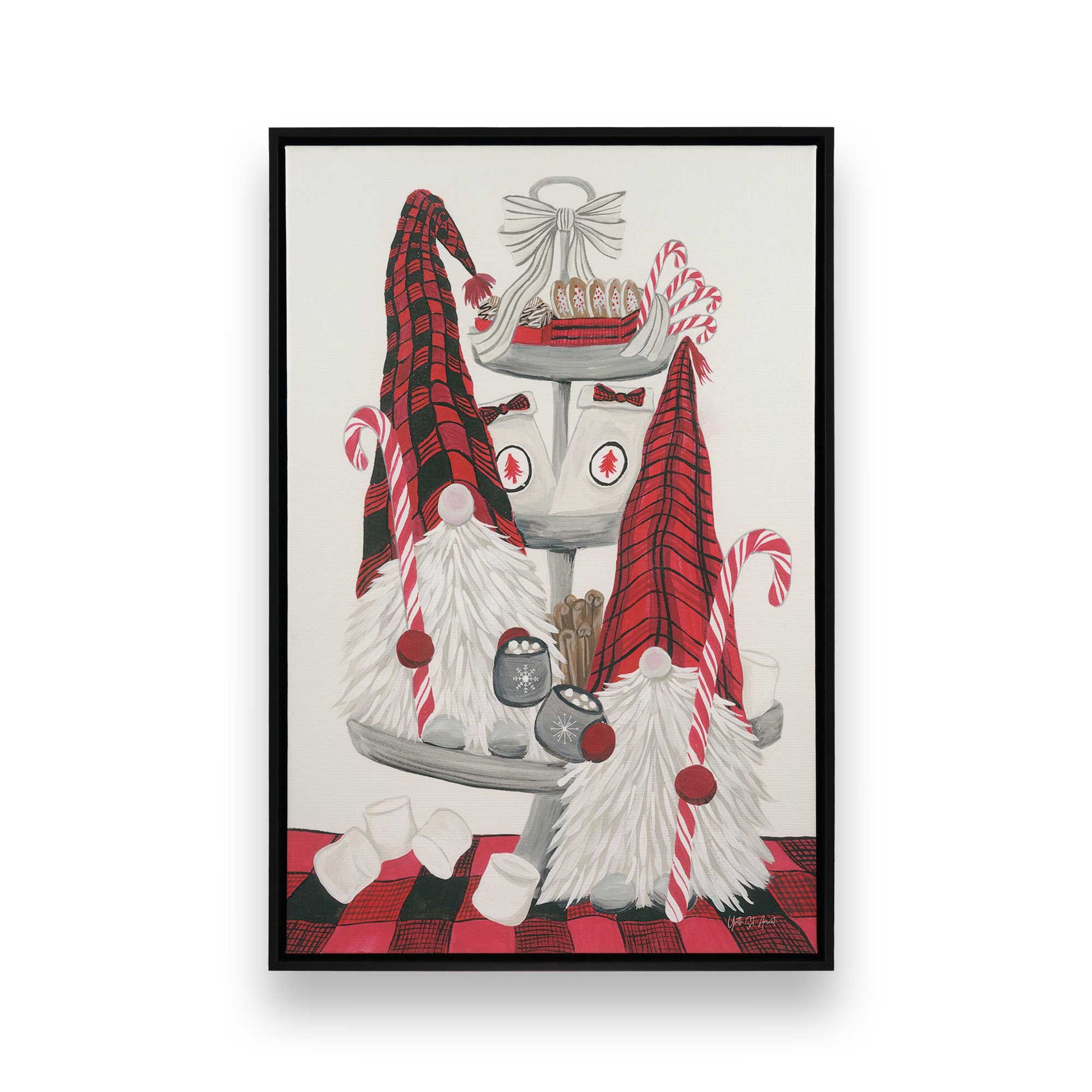 [Color:Satin Black], Picture of art in a Satin Black frame