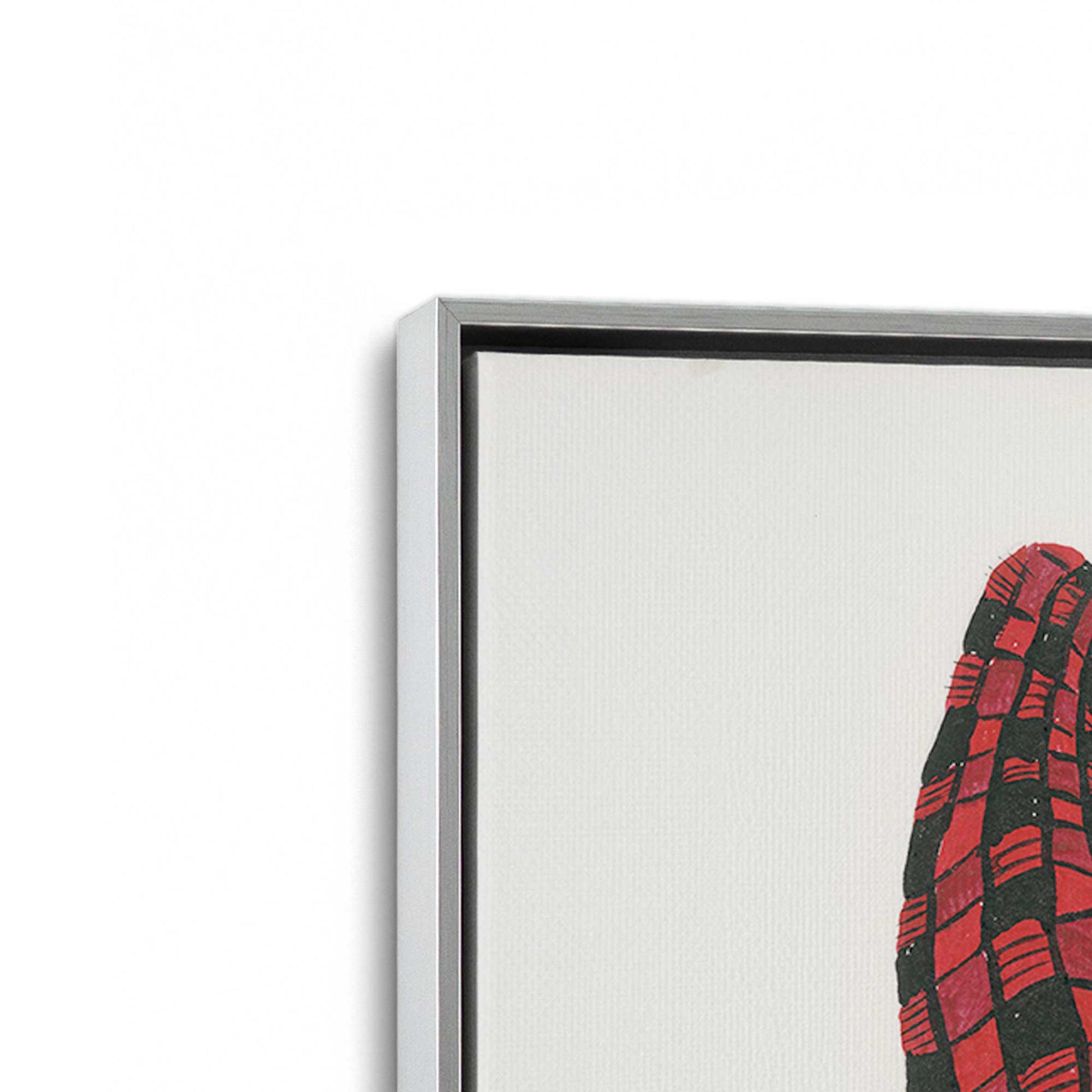 [Color:Polished Chrome], Picture of art in a Polished Chrome frame at an angle